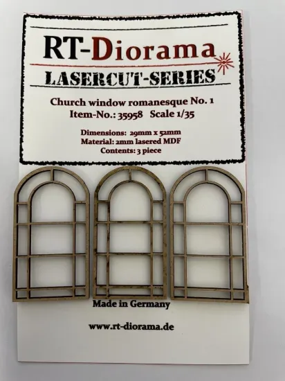Picture of 1/35 Church windows romanesque No.1 - RT Diorama 35958