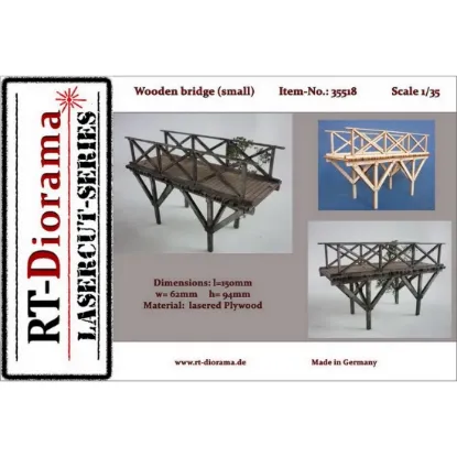 Picture of 1/35 Wooden bridge smal - RT Diorama 35518