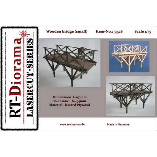 Picture of 1/35 Wooden bridge smal - RT Diorama 35518