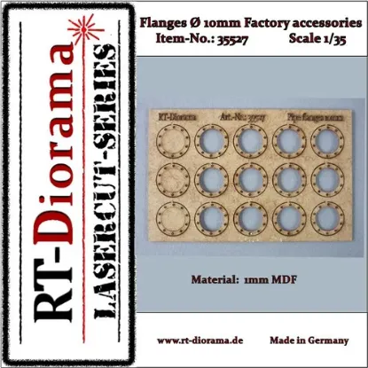 Picture of 1/35 Flanges 10mm (industrial accessories) - RT Diorama 35527