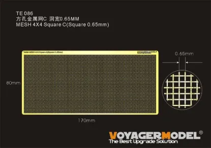 Picture of 1/35 Mesh 4×4 Square C – 0.65mm Square (Universal) - Voyager Model TE086