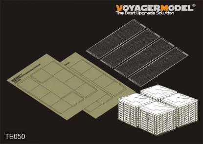 Picture of 1/35 Modern NATO Hesco Bastion Cage Barrier Set – Pattern 3 (Universal) - Voyager Model TE050