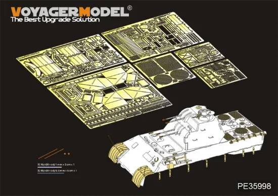 Picture of 1/35 WWII German Flakpanzer V Flakvierlinge 20mm MG 151/20 Basic PE Set (Takom 2105) - Voyager Model PE35998
