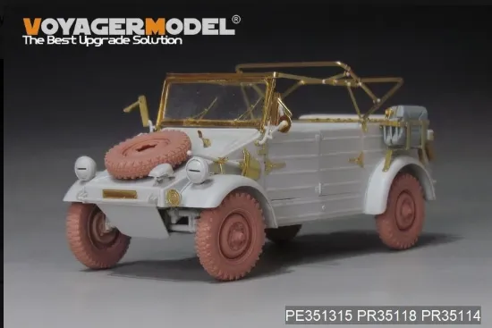 Picture of 1/35 WWII German Kübelwagen Type 82 Basic Upgrade Set (Meng VS-016) - Voyager Model PE351315