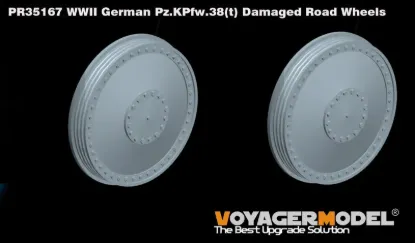 Picture of 1/35 WWII German Pz.Kpfw.38(t) Damaged Road Wheels (Universal) - Voyager Model PR35167
