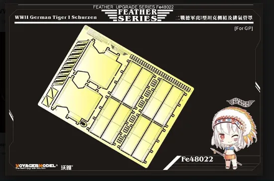 Picture of 1/48 WWII German Tiger I Schürzen Side Skirts (Universal) - Voyager Model FE48022