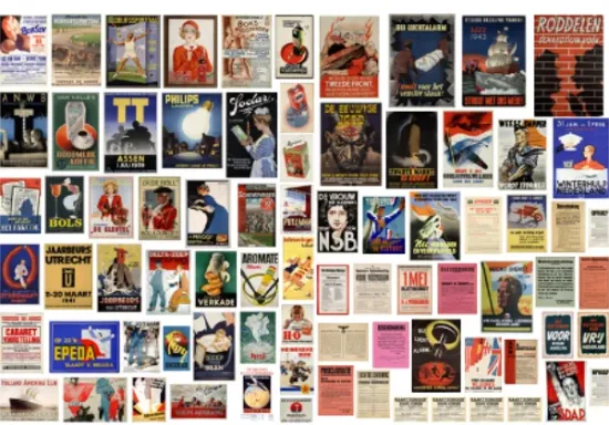 Picture of 1/35 Mixed Commercial & Political Posters WWII Era – The Netherlands - Reality in Scale 35028