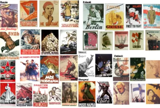 Picture of 1/35 Political Posters WWII Era – Russia, Poland, Greece, Finland & Hungary - Reality in Scale 35029