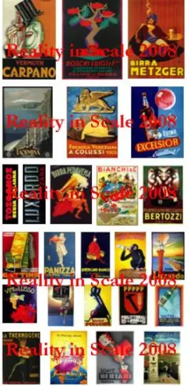 Picture of 1/35 Enamel Advertising Signs – Italy Set - Reality in Scale 35048
