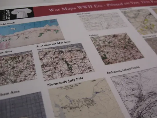 Picture of 1/35 War Maps WWII – Printed on Ultra-Thin 50gsm Paper - Reality in Scale 35049