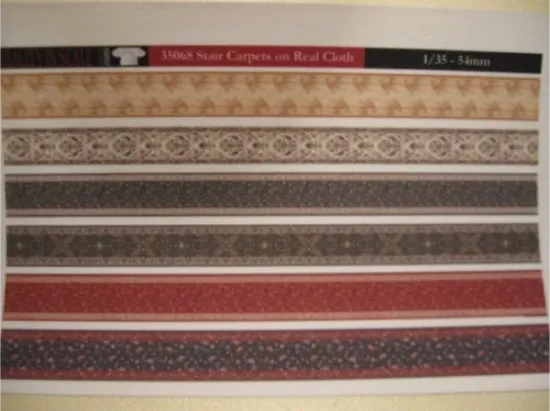 Picture of 1/35 Stair Carpets on Real Cloth - Reality in Scale 35068