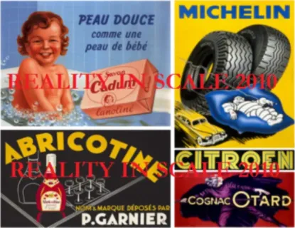 Picture of 1/35 French Wall Advertisement Decals Set 2 - Reality in Scale 35117