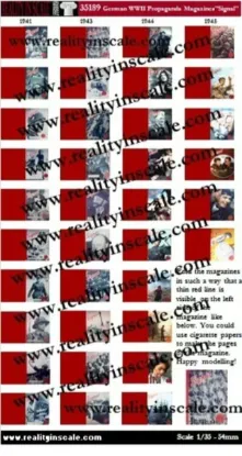 Picture of 1/35 German WWII Propaganda Magazine Signal – 36 Miniature Magazines - Reality in Scale 35189
