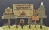 Picture of 1/35 Wooden Signs WWII USA Set 1 – Printed on Real Wood with 6 Resin Poles - Reality in Scale 35253