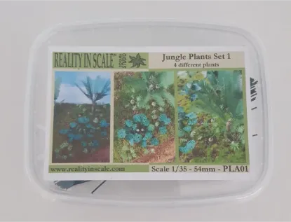 Picture of 1/35 Jungle Plants Set 1 – 4 Different Plants with Resin Parts and Polyurethane Leaves - Reality in Scale PLA01