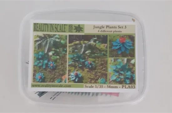 Picture of 1/35 Jungle Plants Set 3 – 4 Different Plants with Resin Parts and Polyurethane Leaves - Reality in Scale PLA03