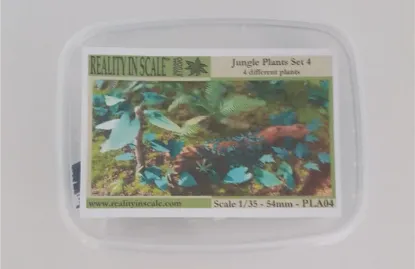 Picture of 1/35 Jungle Plants Set 4 – 4 Different Plants with Resin Parts and Polyurethane Leaves - Reality in Scale PLA04