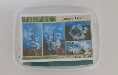 Picture of 1/35 Jungle Tree Set 1 – 1 Tree with Resin Parts and Polyurethane Leaves - Reality in Scale PLA06