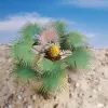 Picture of 1/35 Thick Desert Fan Palm – Resin Trunk with Palm Flower and 18 Polyurethane Leaves – 12cm Finished Height - Reality in Scale PLM11