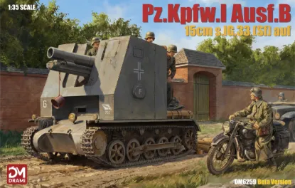 Picture of 1/35 15cm s.IG.33 Sf auf Pz.Kpfw.I Ausf.B - DRAMi DM6259