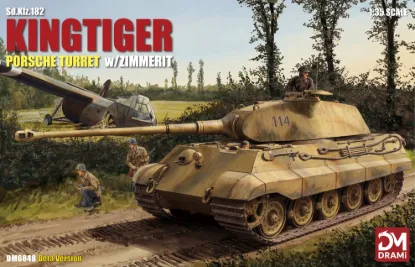 Picture of 1/35 Sd.Kfz.182 KINGTIGER PORSCHE TURRET WZIMMERIT - DRAMi DM6848