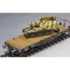 Picture of 1/35 15 cm sFH 13-1 Sfauf Gw Lrs.f Sd.Kfz.135-1 with German 50 Ton Type SSy45 Flatcar Schwerer Platformwagen 3 in 1 - Zimi Model ZM35076