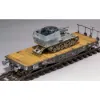 Picture of 1/35 15 cm sFH 13-1 Sfauf Gw Lrs.f Sd.Kfz.135-1 with German 50 Ton Type SSy45 Flatcar Schwerer Platformwagen 3 in 1 - Zimi Model ZM35076